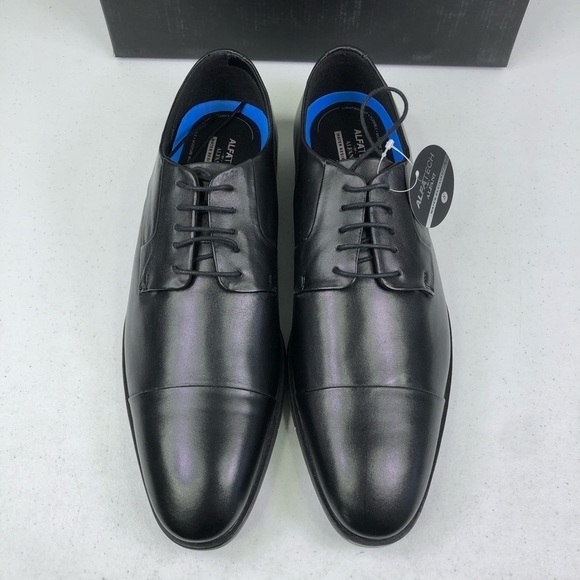 Alfani Reign Black Water Resistant Oxford Shoes - Picture 5 of 9